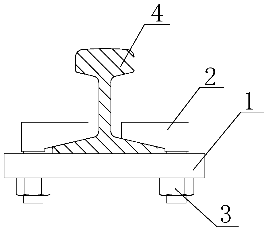 Rail butt joint fixing plate