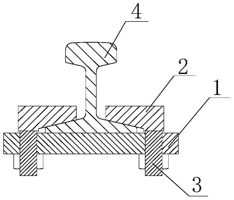 Rail butt joint fixing plate