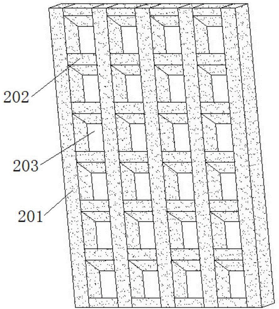 An indoor carbonized cork vertical plant cultivation device