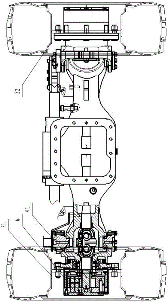 Hydraulic four-wheel-drive cross-country forklift