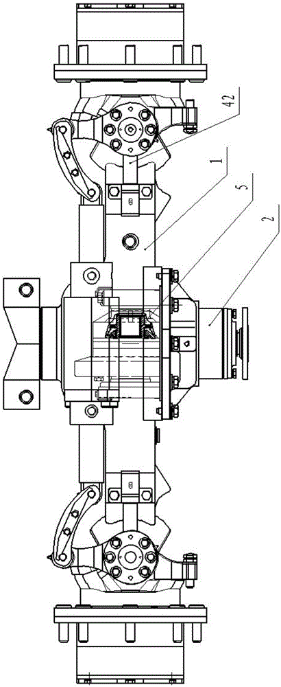 Hydraulic four-wheel-drive cross-country forklift