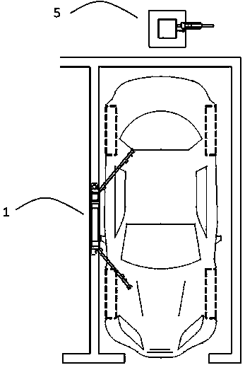 Charging and parking system linked with parking spot locks