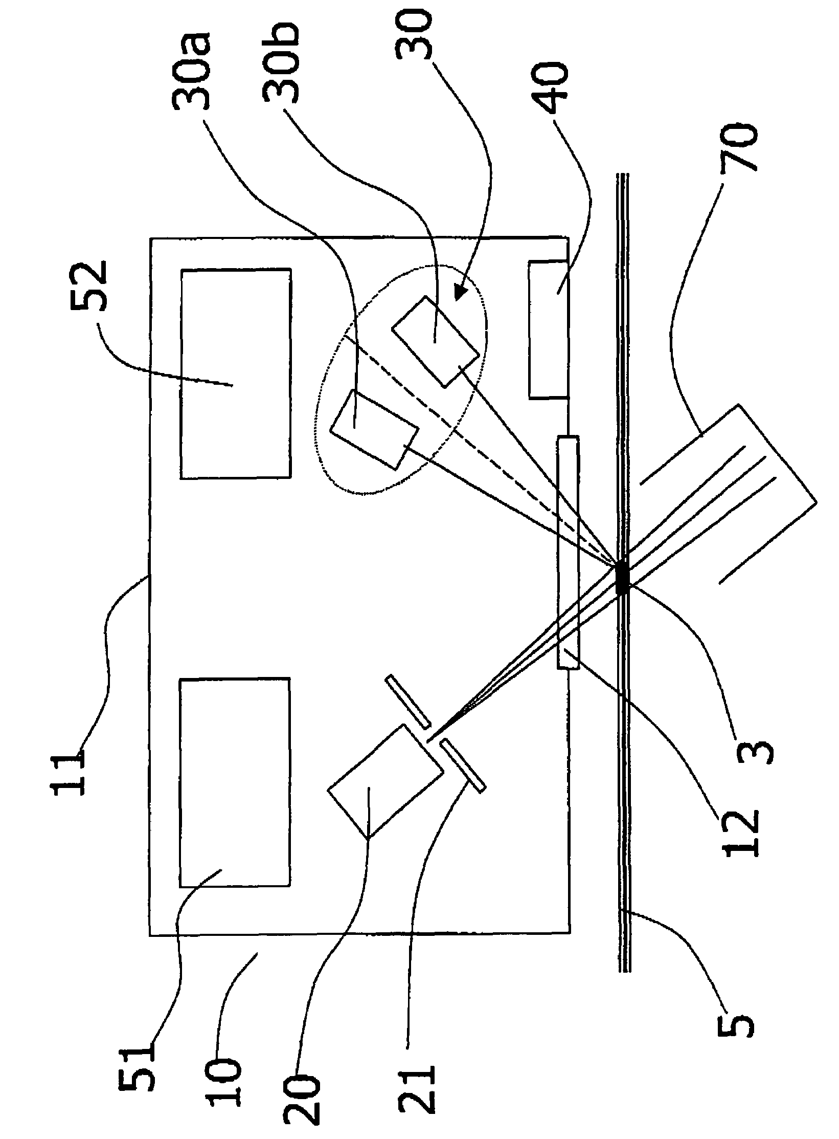 Method for determining a gsm substance and/or a chemical composition of a conveyed material sample, and a device for this purpose