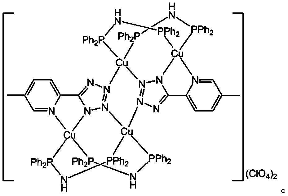 Application of 5-methylpyridinetetrazole tetranuclear copper [I] complex in stimulus-responsive luminescent color-changing material