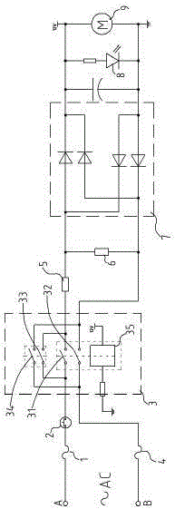 Circuit structure of milk foaming machine