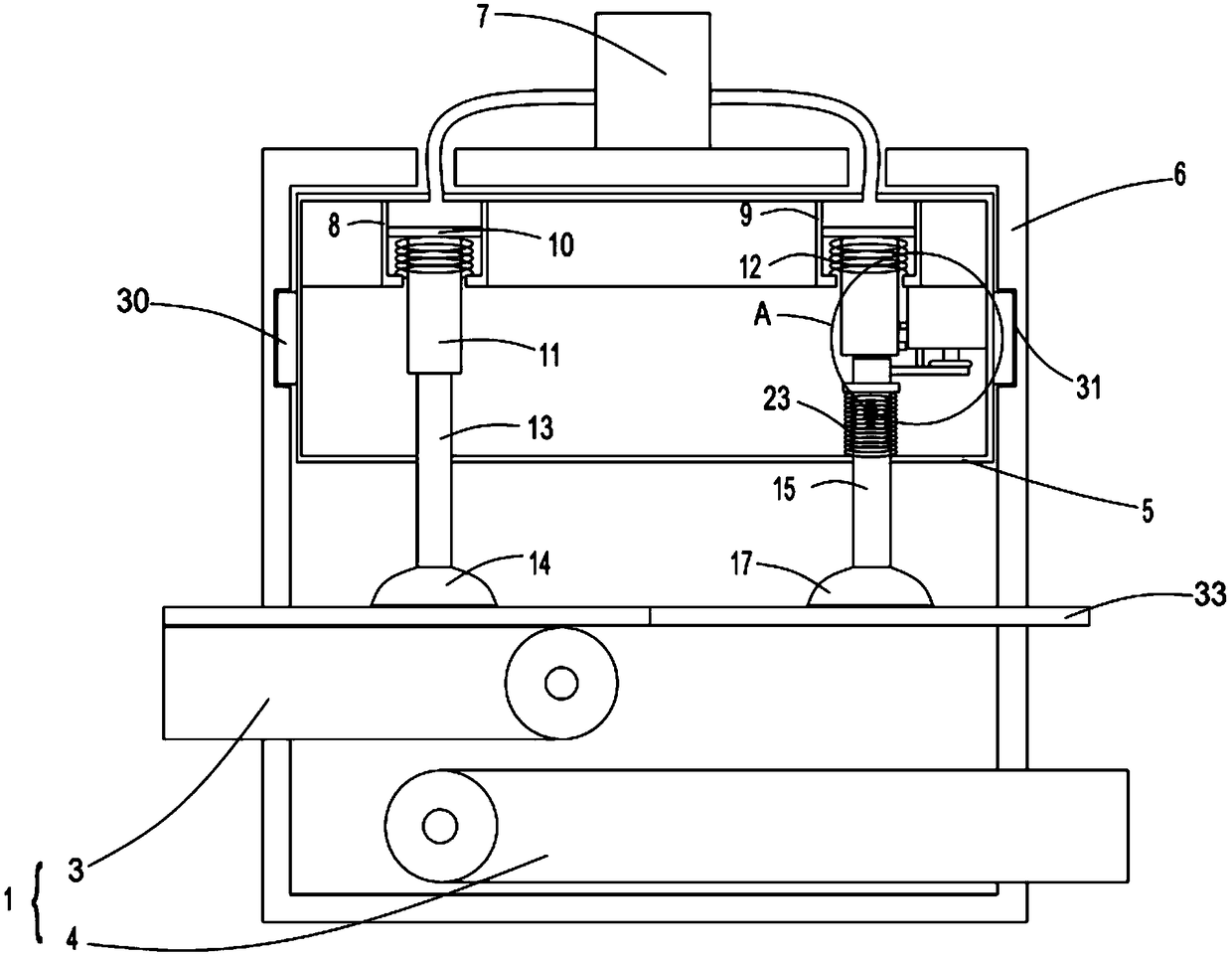 Float glass sheet separating device