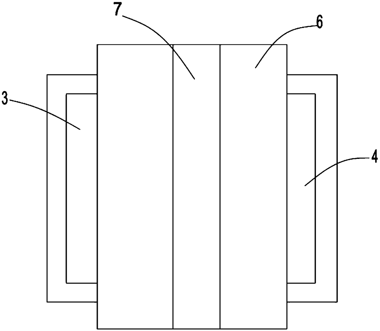 Float glass sheet separating device