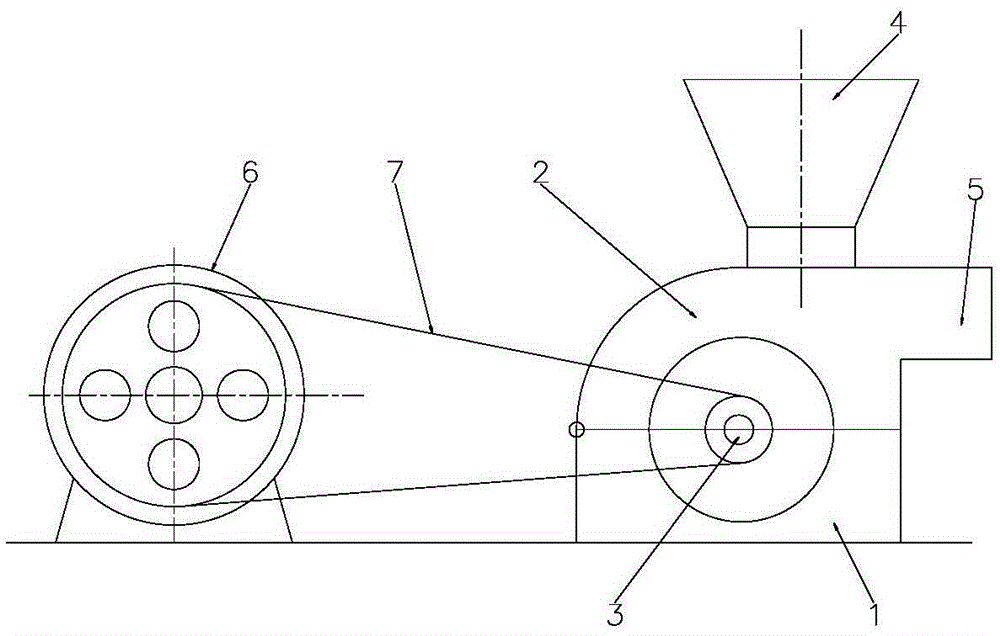 A tea leaf hammering and cutting machine