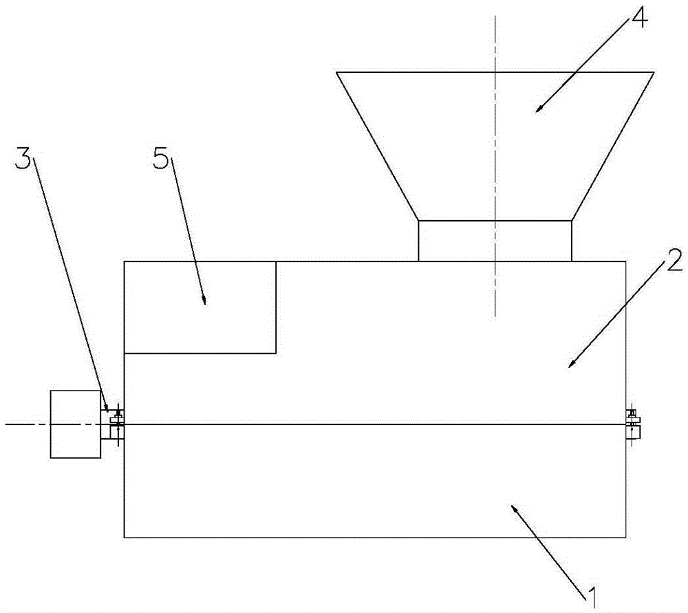 A tea leaf hammering and cutting machine