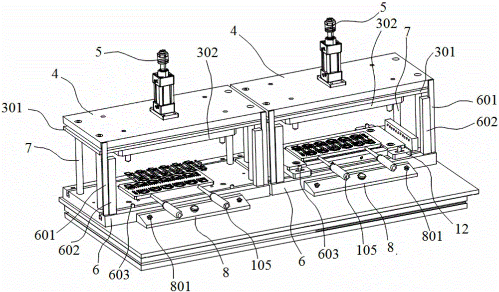 Fingerprint module applied hot and cold pressure integrated processing apparatus