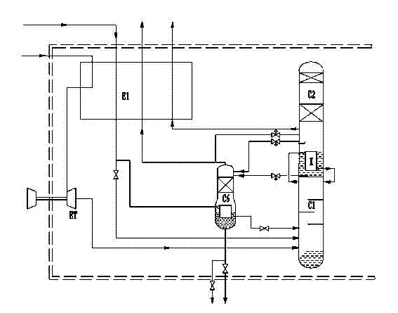 Krypton-xenon tower heating device and technology for heating krypton-xenon tower using same