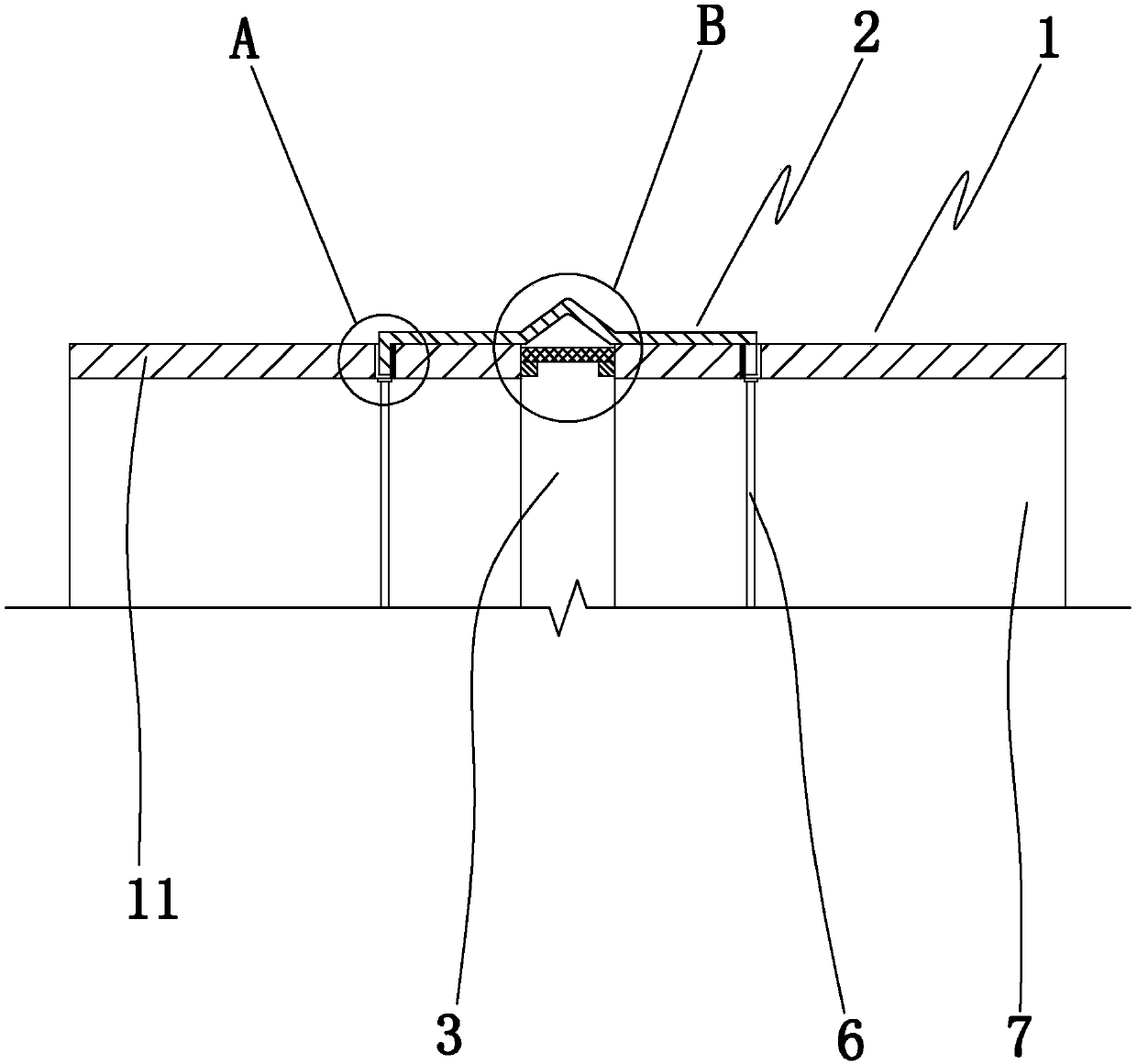 Water blocking type house expansion joint structure