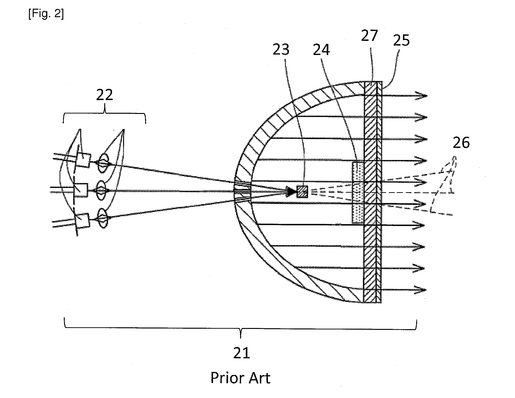 Laser and phosphor based light source for improved safety