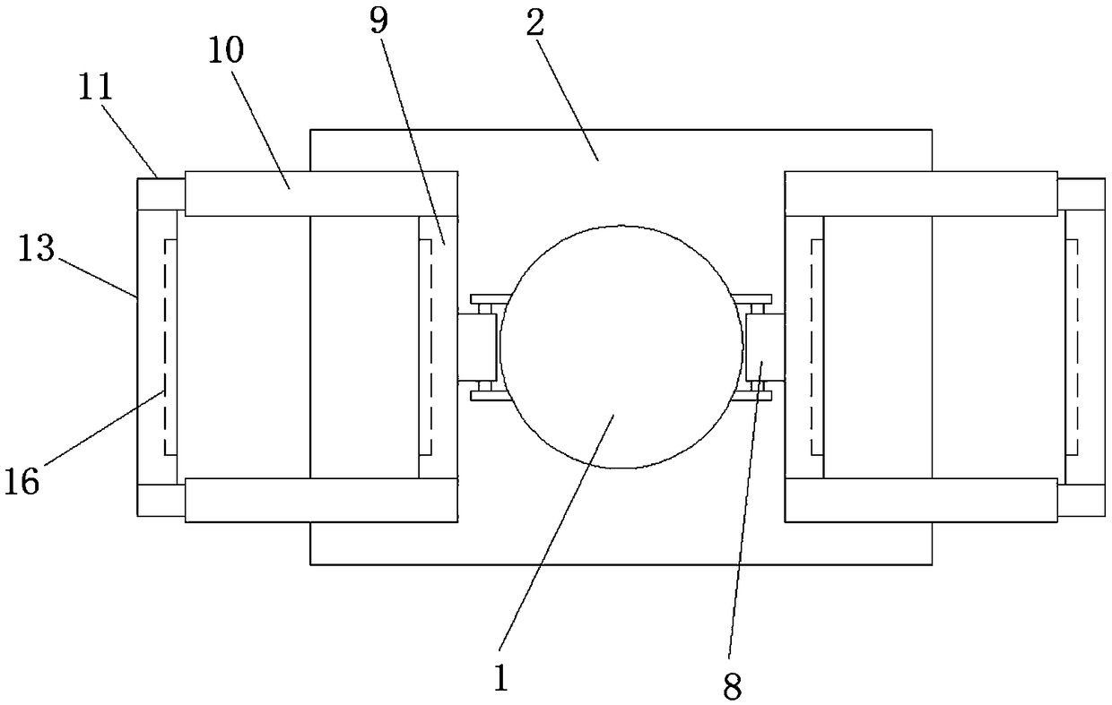 Airing frame for boards for machining of purifiers