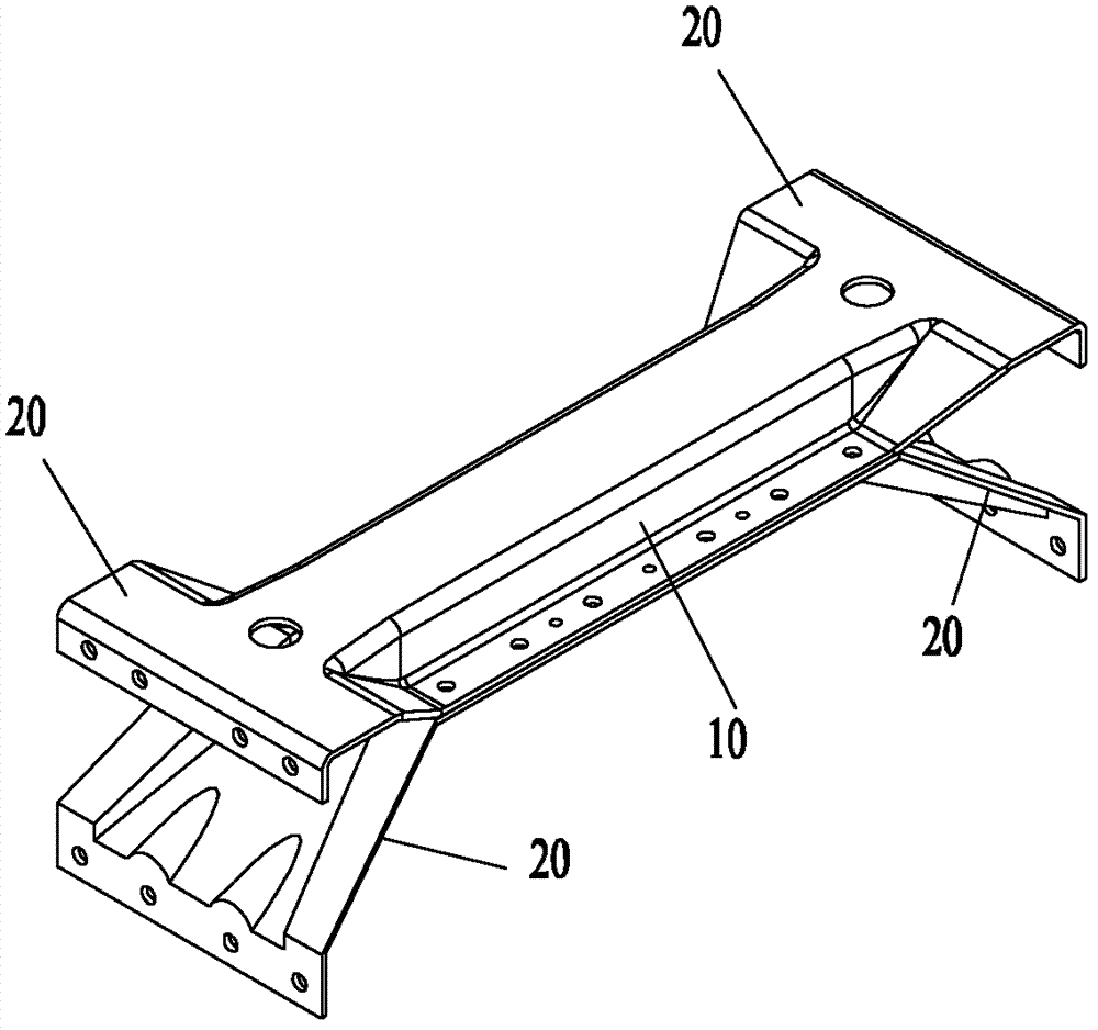 Car frame structure and installation method of same