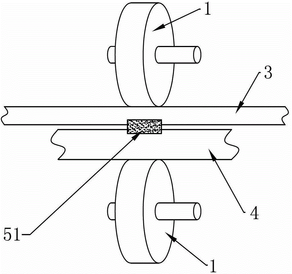 Electric resistance welding method, electrode welding head using electric resistance welding method and electrode welding head used in electric resistance welding method