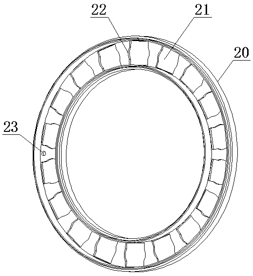 Check valve bearing with function of preventing frequency vibration