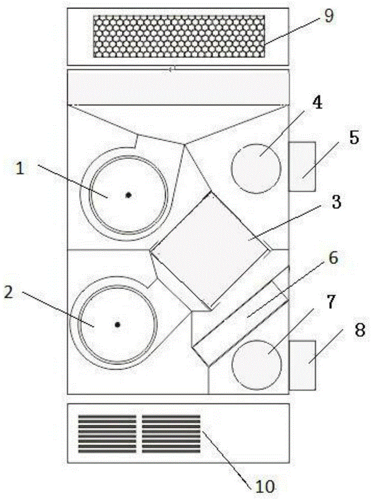 Dual-motor intelligent heat exchange new fan