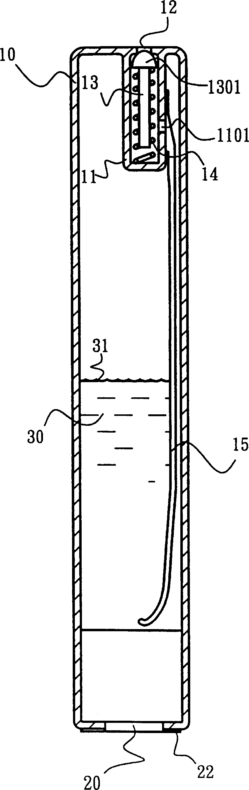 Negative pressure leakage proofing device for ink cartridge