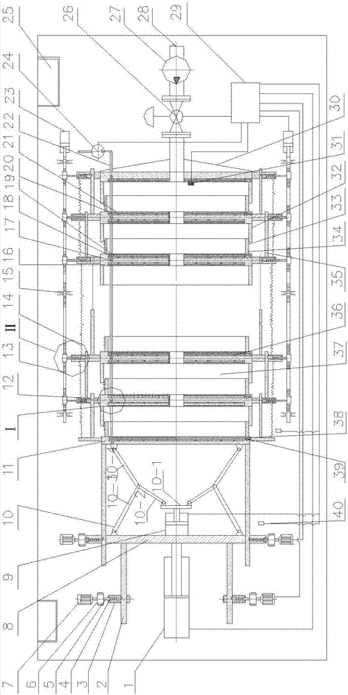 Multistage sewage sludge depth reducing method