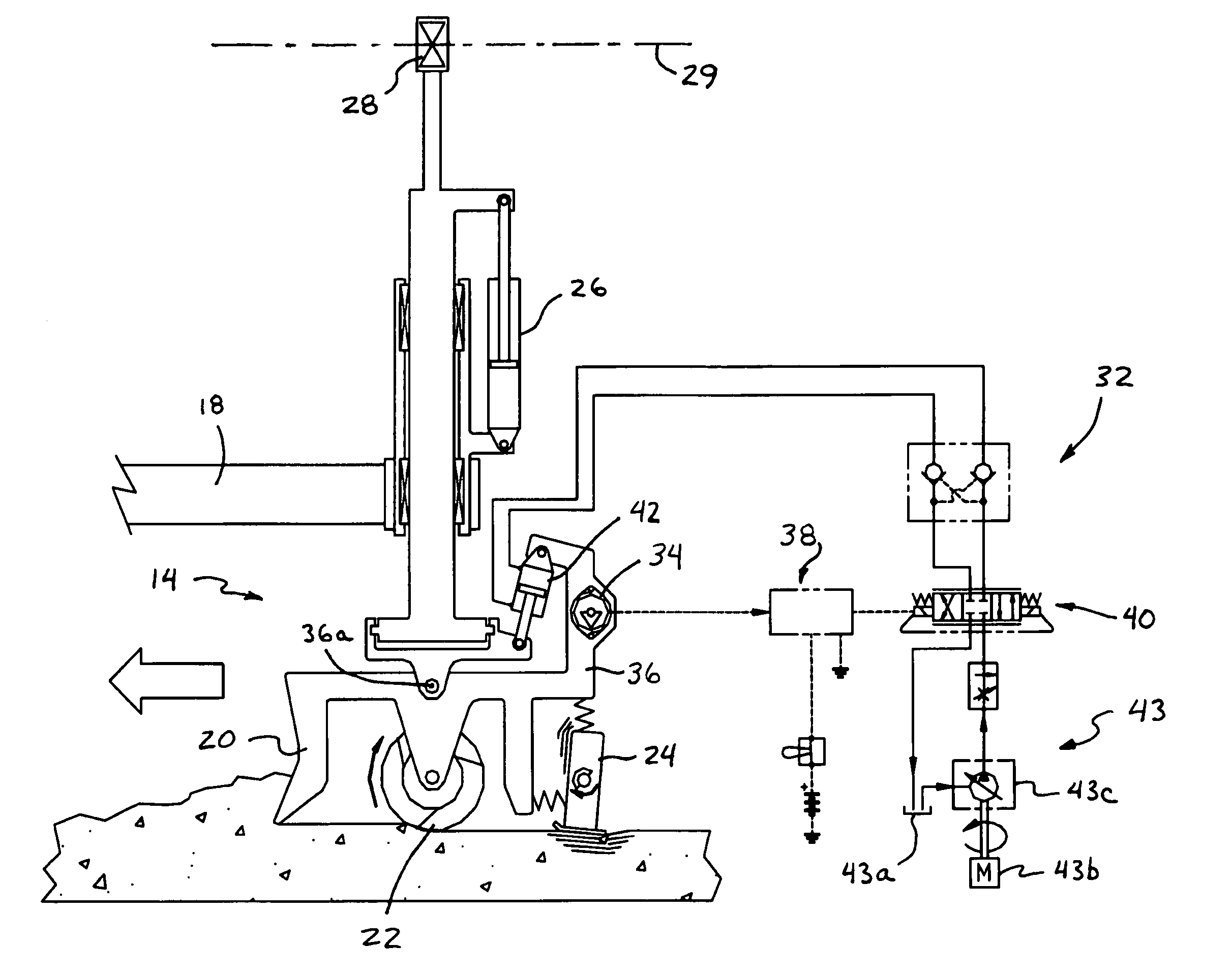 Apparatus and method for improving the control of a concrete screed head assembly