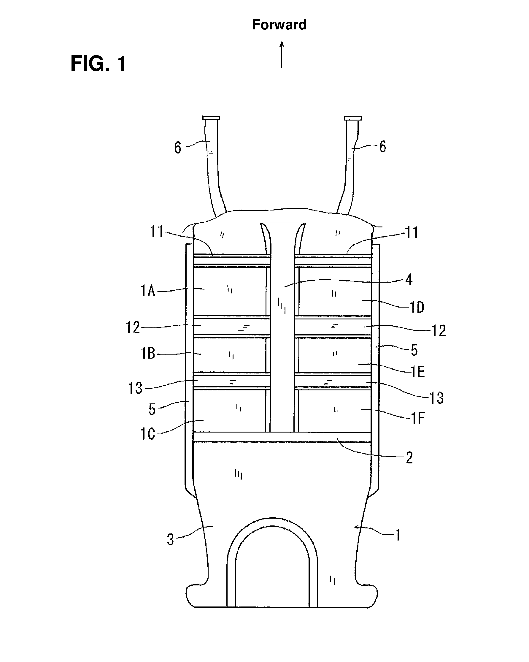 Noise insulation structure of cabin floor