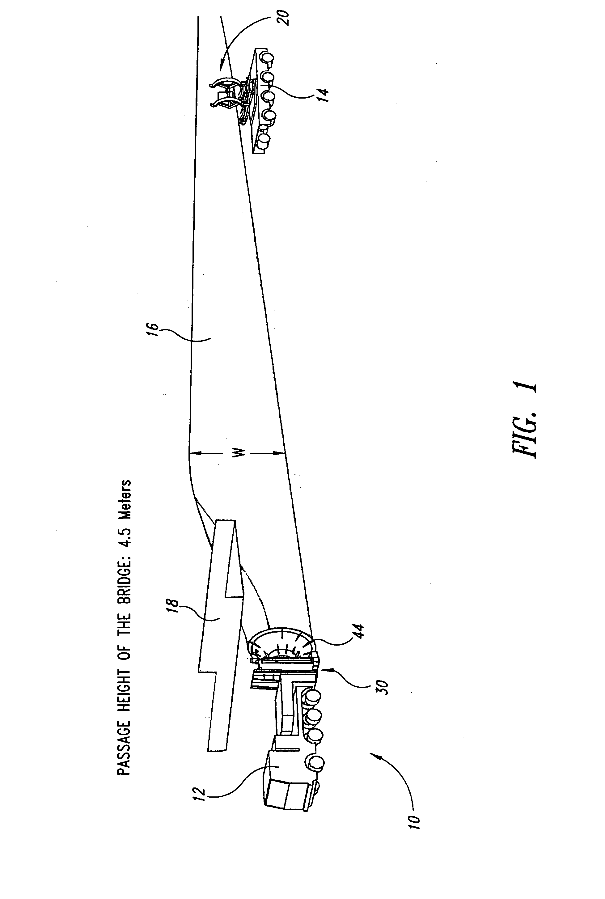 Transport vehicle for a rotor blade of a wind-energy turbine