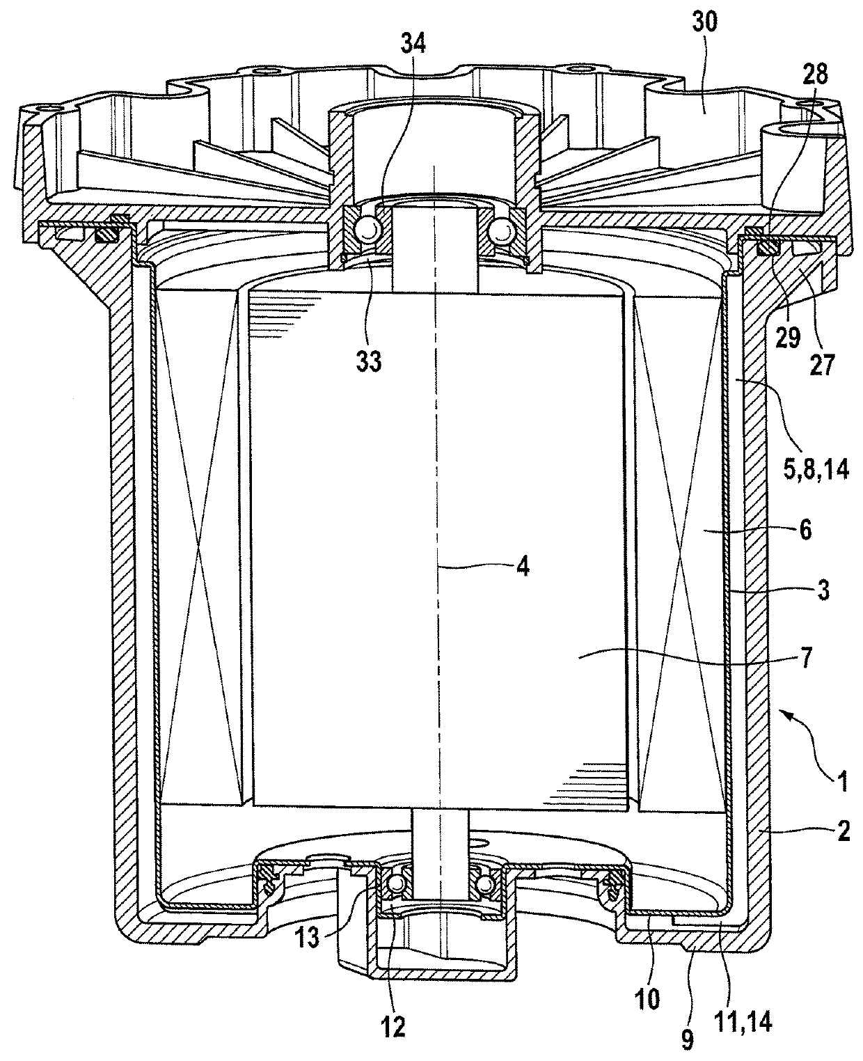 Housing for an electric machine