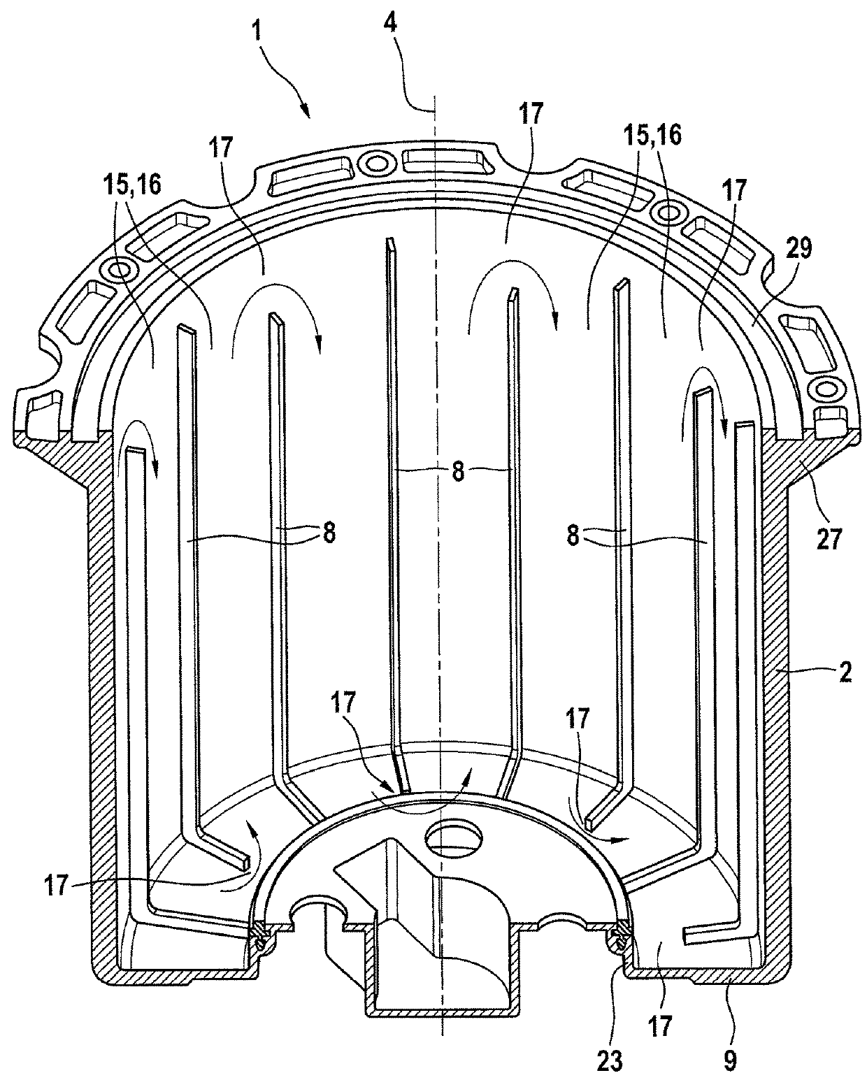 Housing for an electric machine