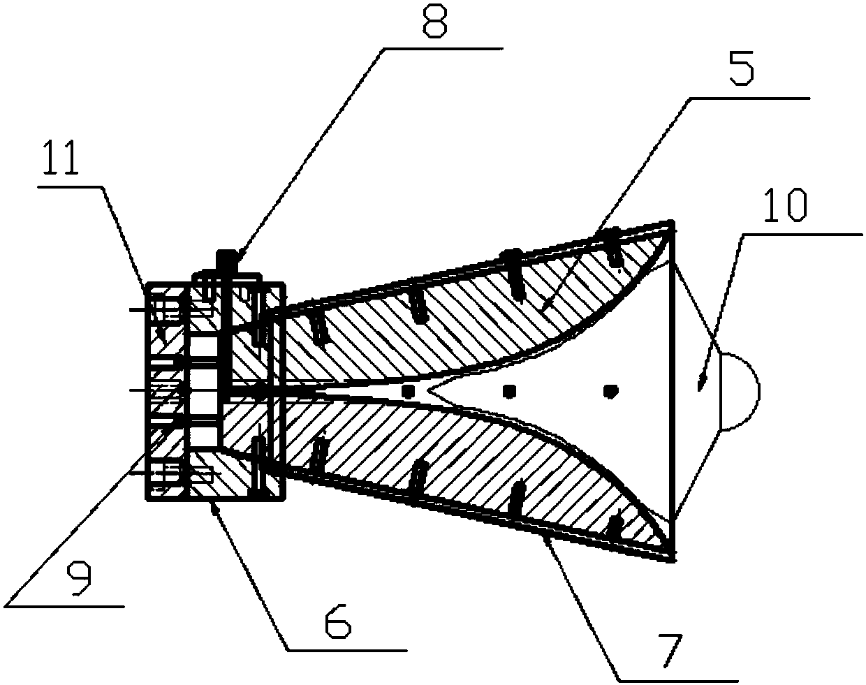 An ultra-wideband compact field feed based on dielectric loading