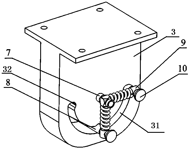 Roller and foundation bolt switching type box supporting structure