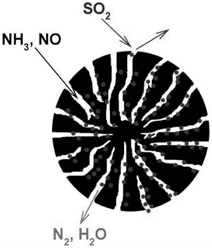 A low-temperature anti-sulfur denitrification catalyst and preparation method thereof