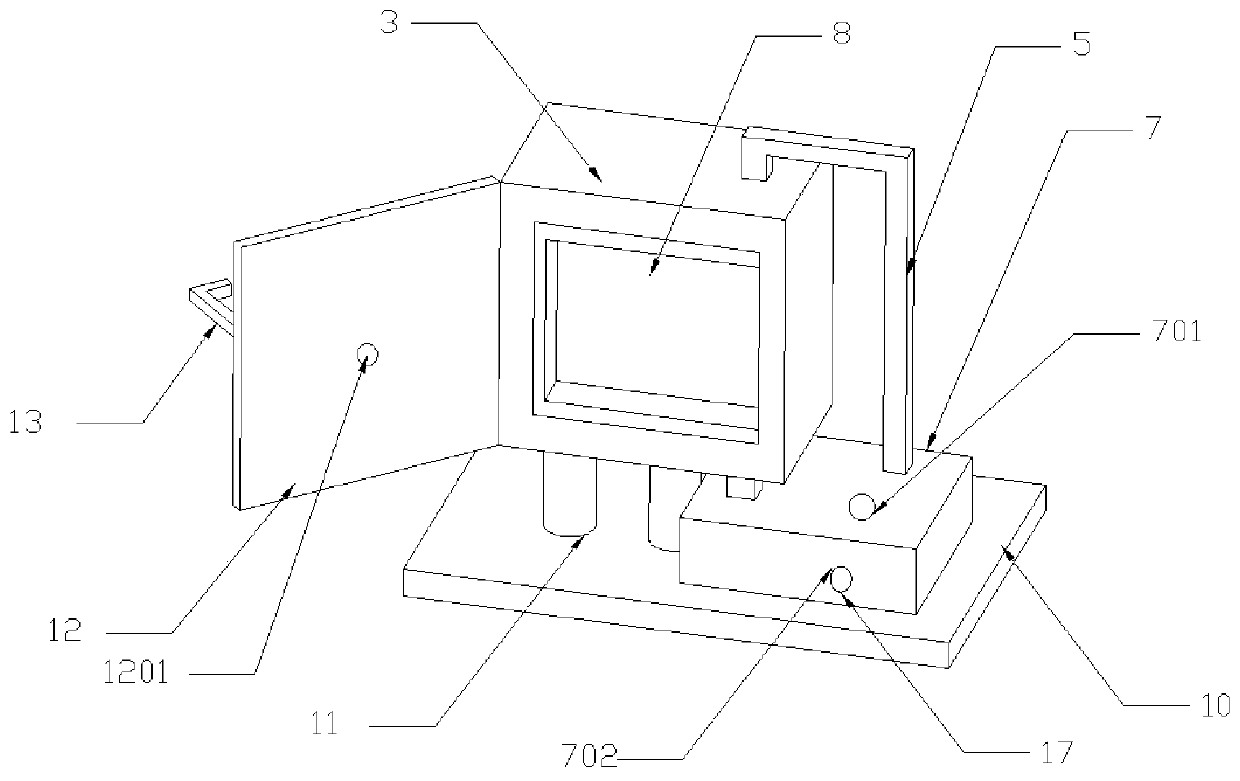 Heat dissipation device of electric tricycle controller