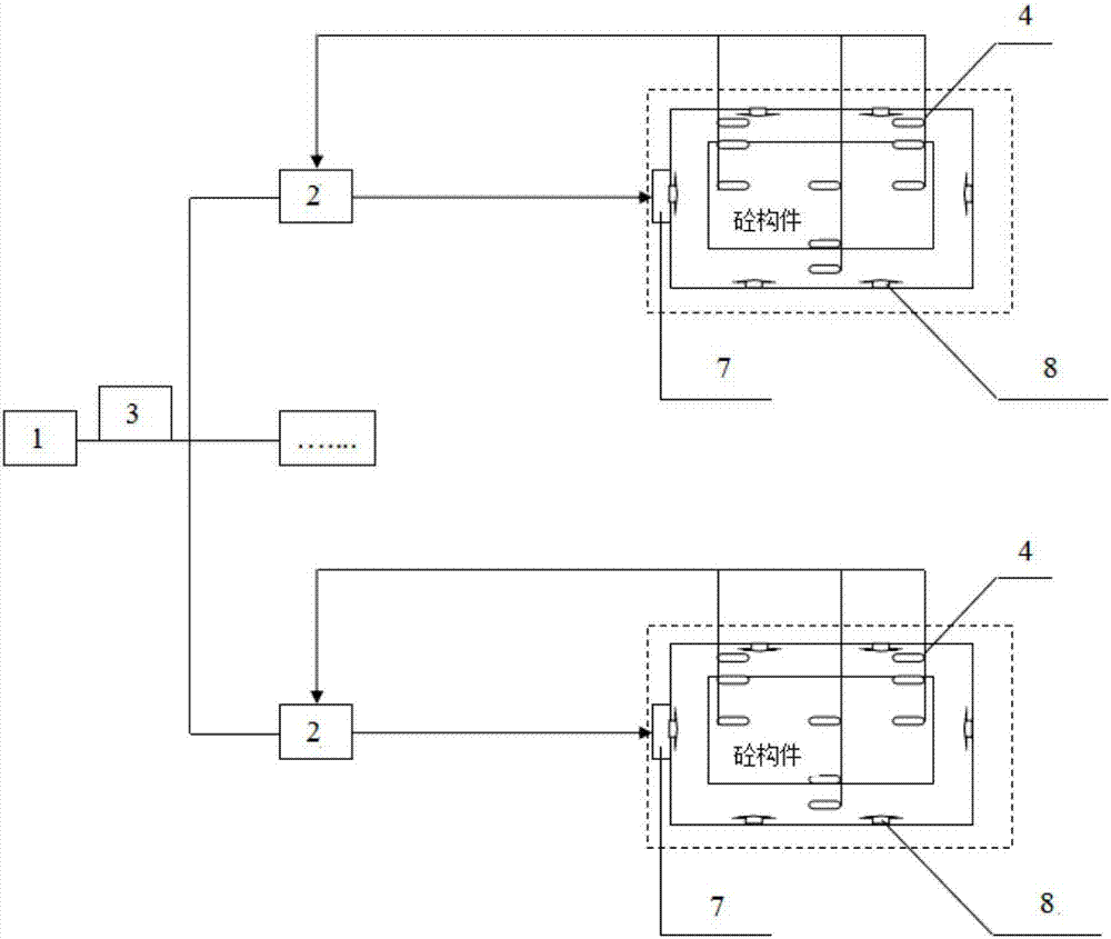 Remote intelligent type maintenance system for prefabricated concrete components