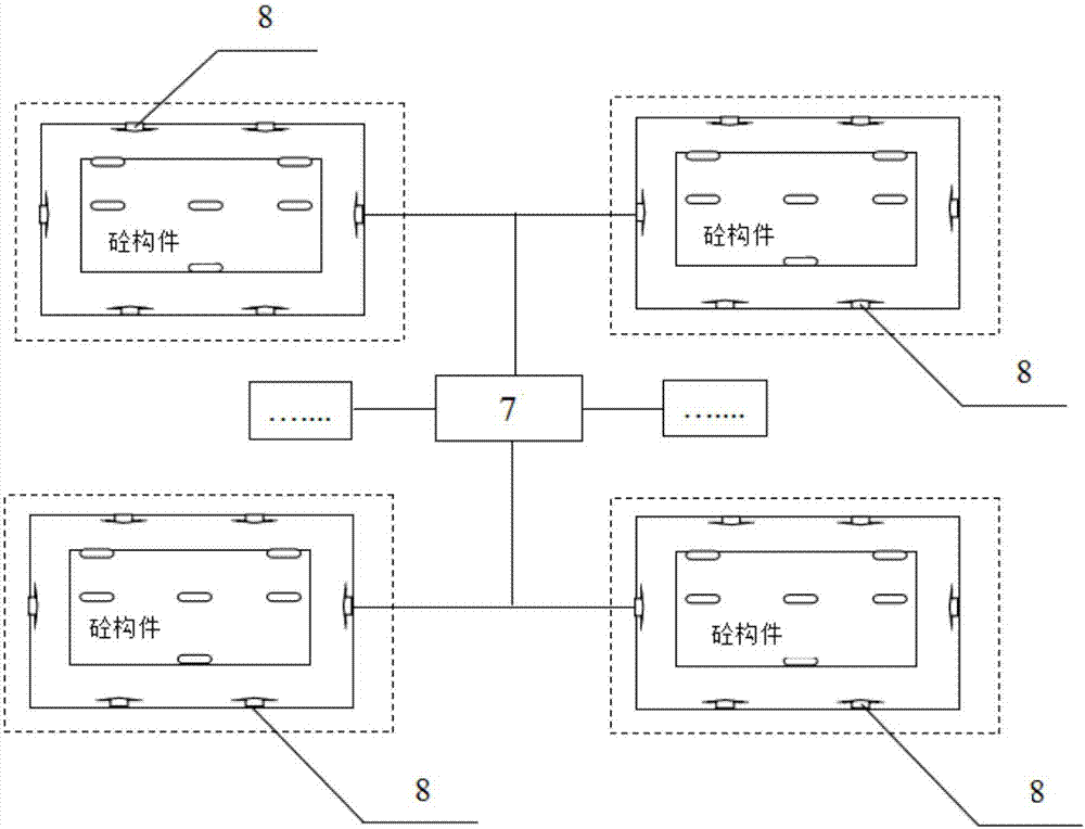 Remote intelligent type maintenance system for prefabricated concrete components