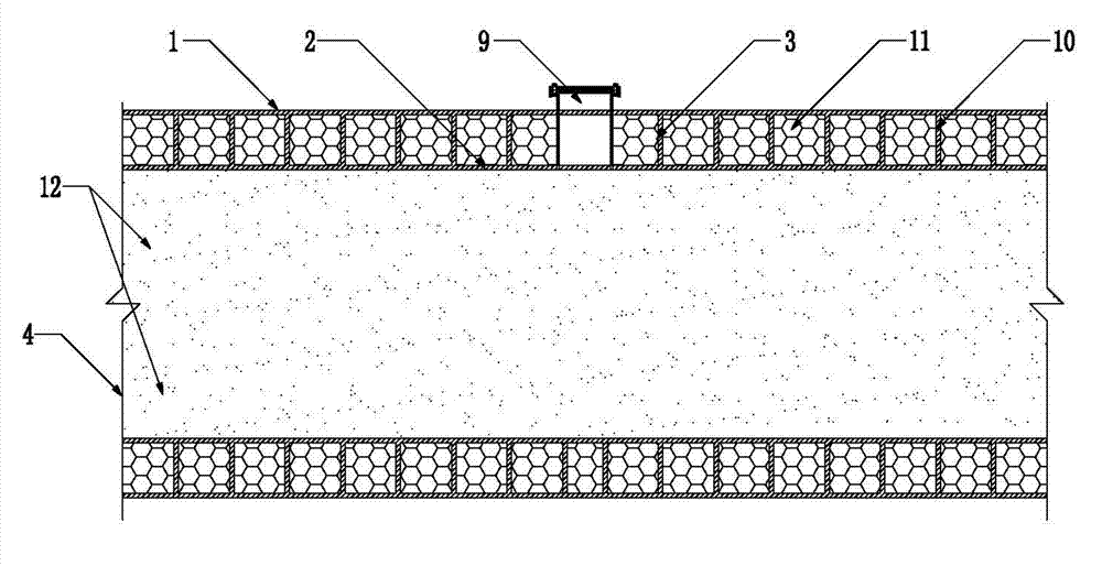 Honeycomb lattice enhanced type composite material double-cylinder structure and anti-collision system using same