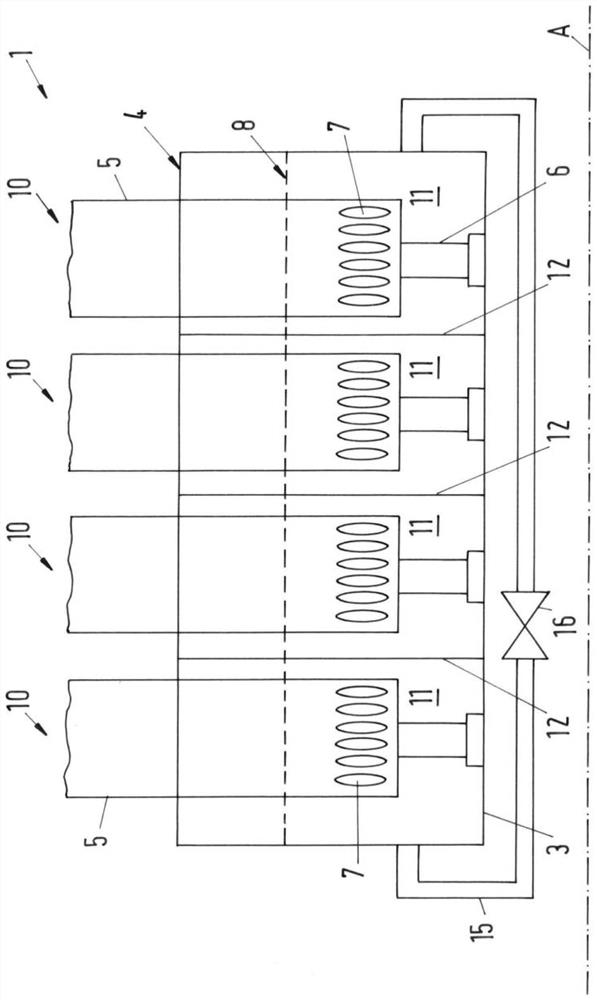 Extended longitudinally scavenged motor