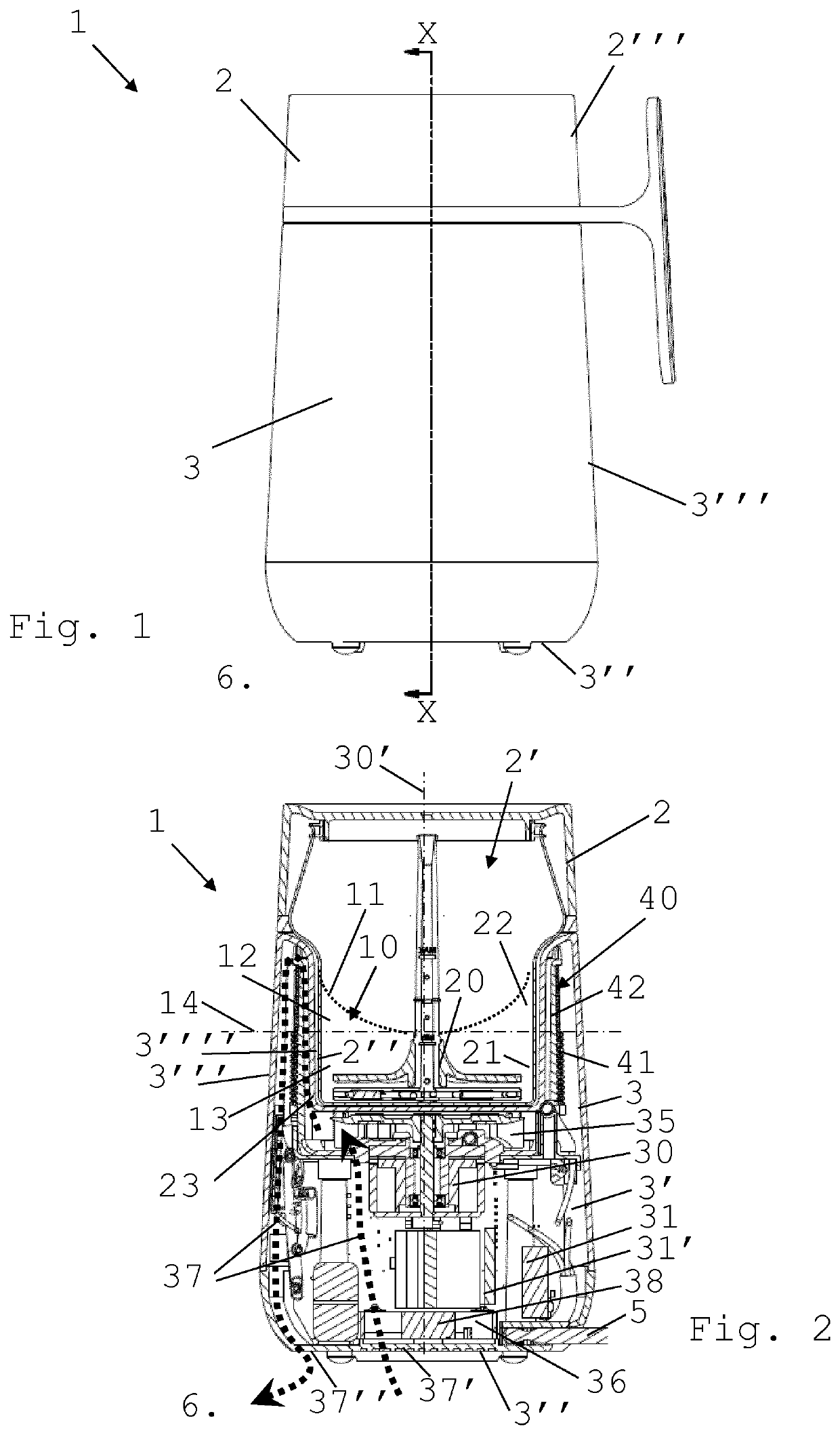 Controlled heat management for food processor