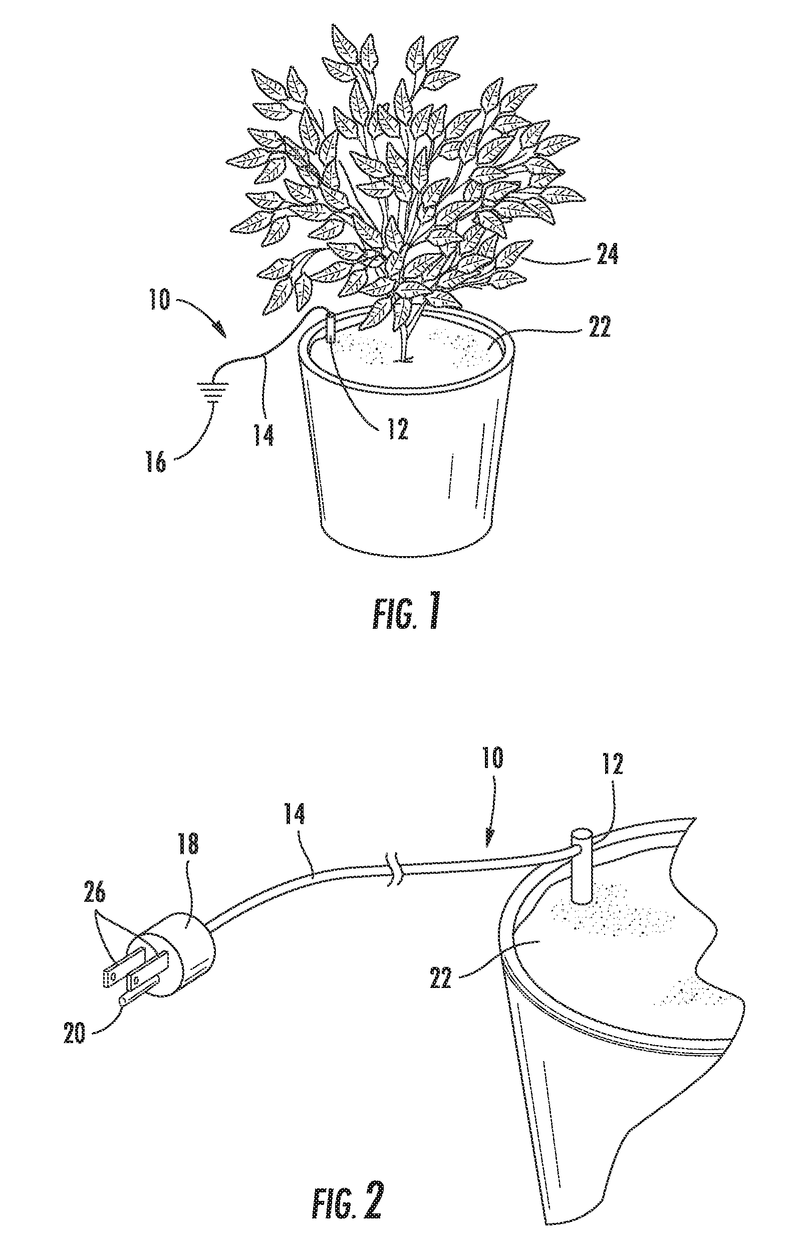 Method and system for organic cultivating and environmental control of container grown plants