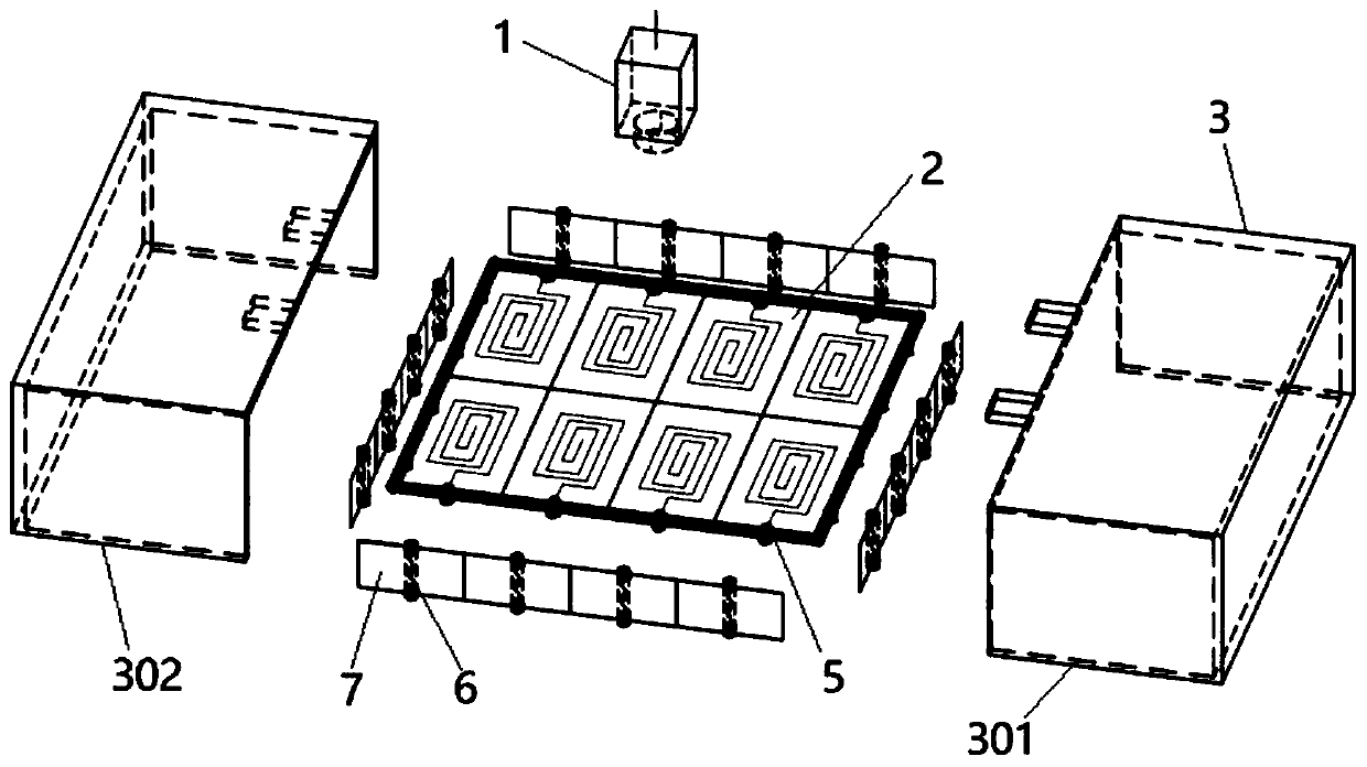 Electromagnetic wave or microwave emitting device for infrared lossless road disease detection