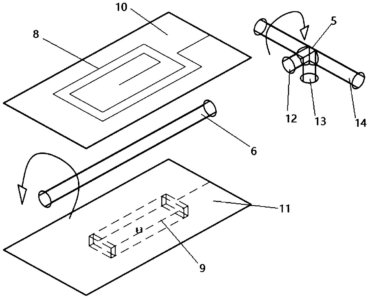 Electromagnetic wave or microwave emitting device for infrared lossless road disease detection