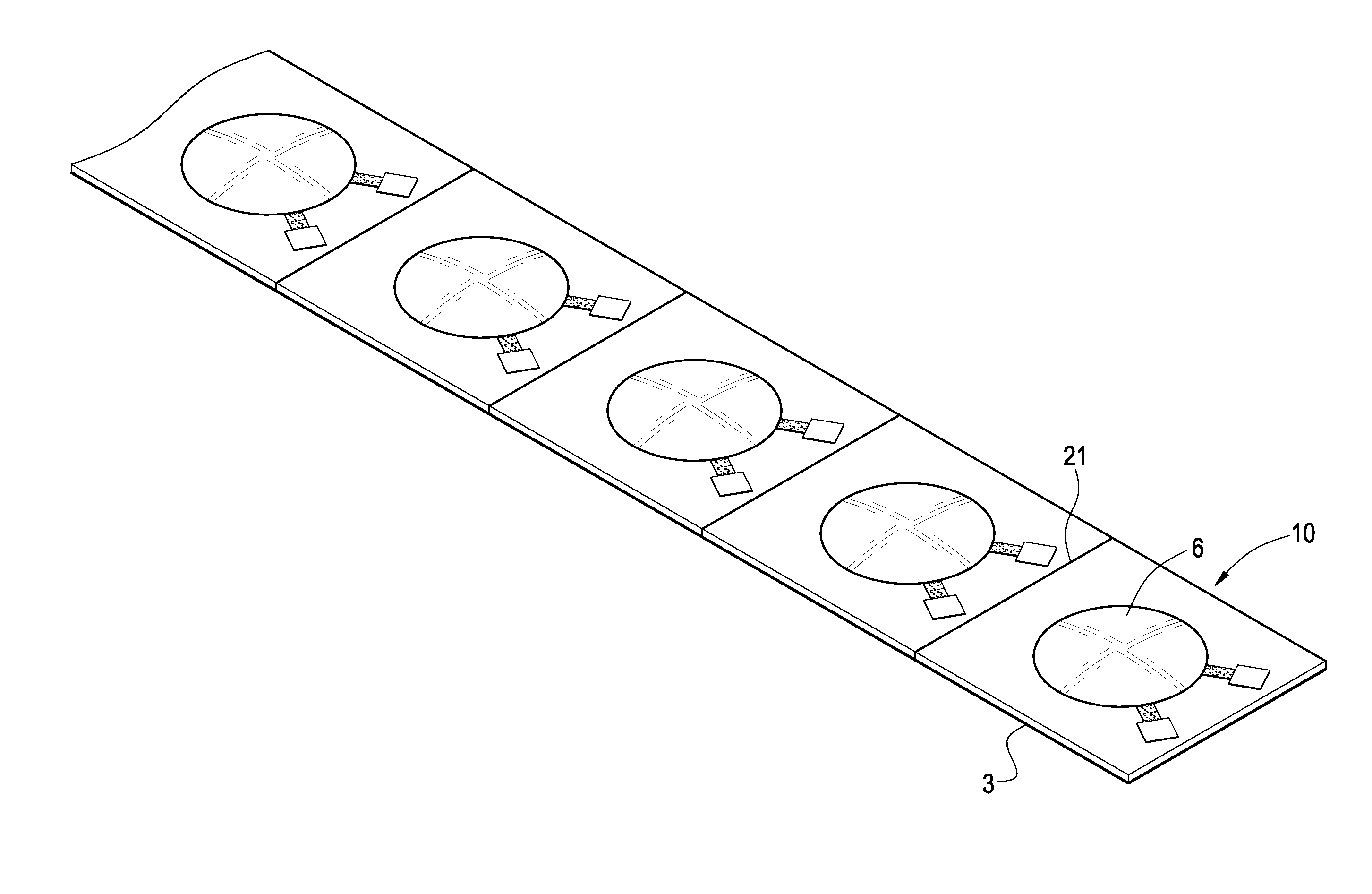 Structure of tag integrated circuit flexible board