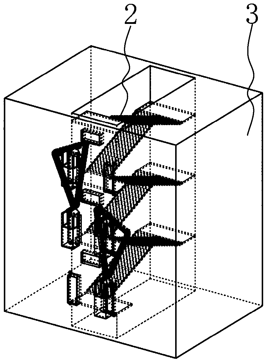 Fire escape lifting mechanism for fire engineering