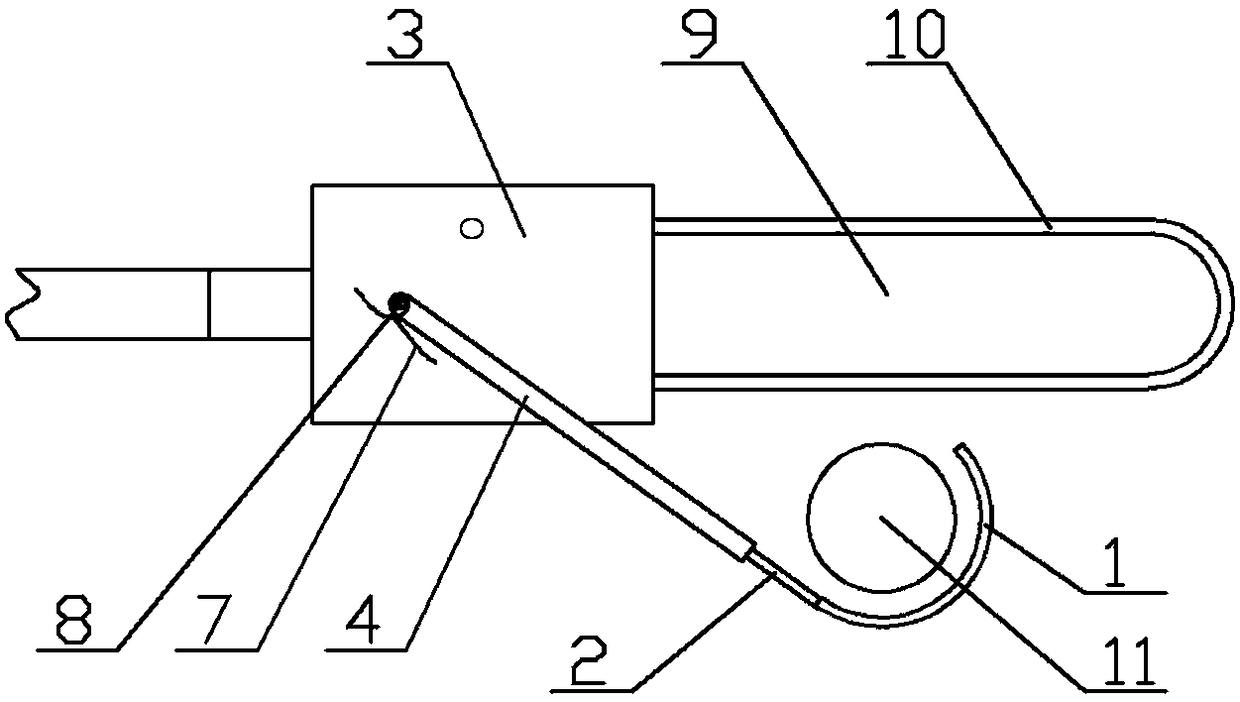 High-altitude tree branch saw-cutting device