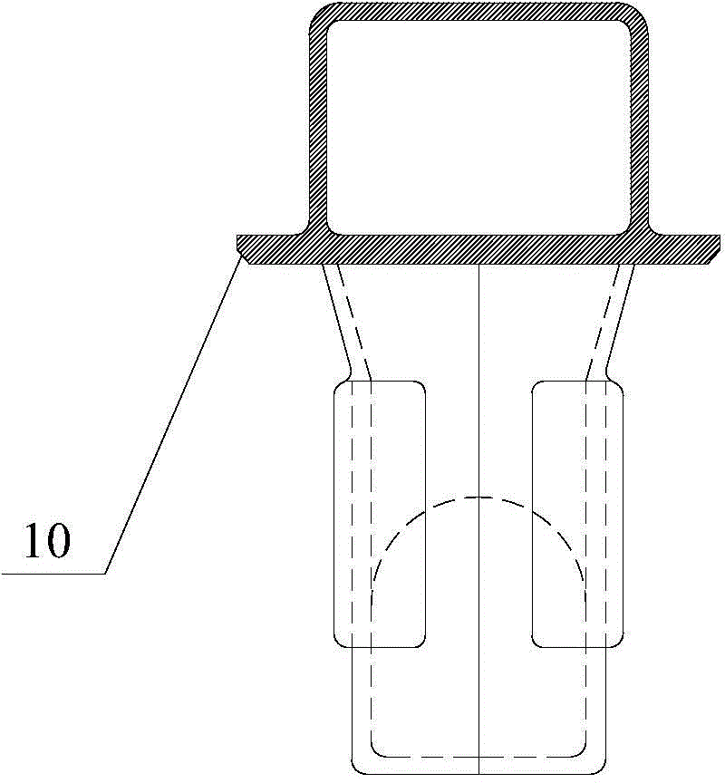 Side frame groove processing method