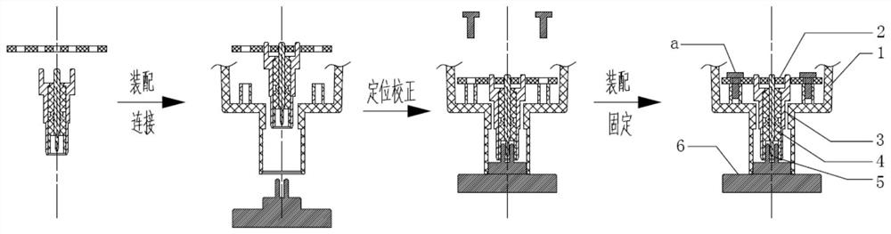 Vehicle-mounted camera module connector including positioning structure and assembly method thereof