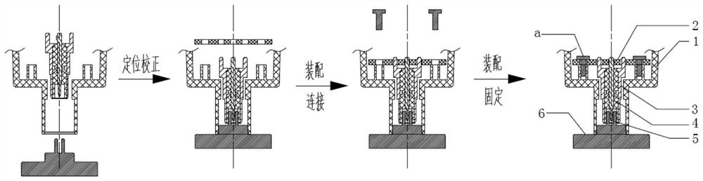 Vehicle-mounted camera module connector including positioning structure and assembly method thereof