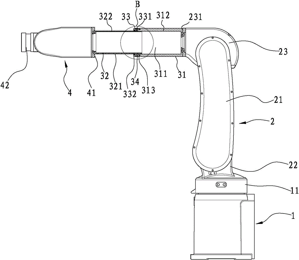 Manipulator with adjusting structure