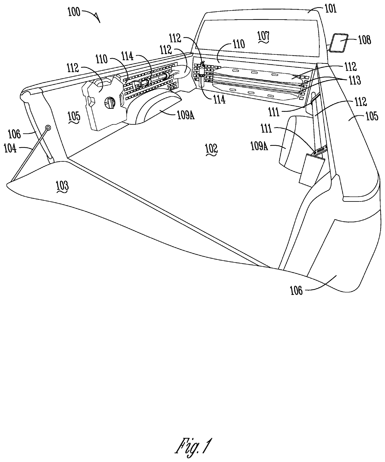 Brackets and methods for installing modular, lightweight load-carrying panels and racks on automobiles