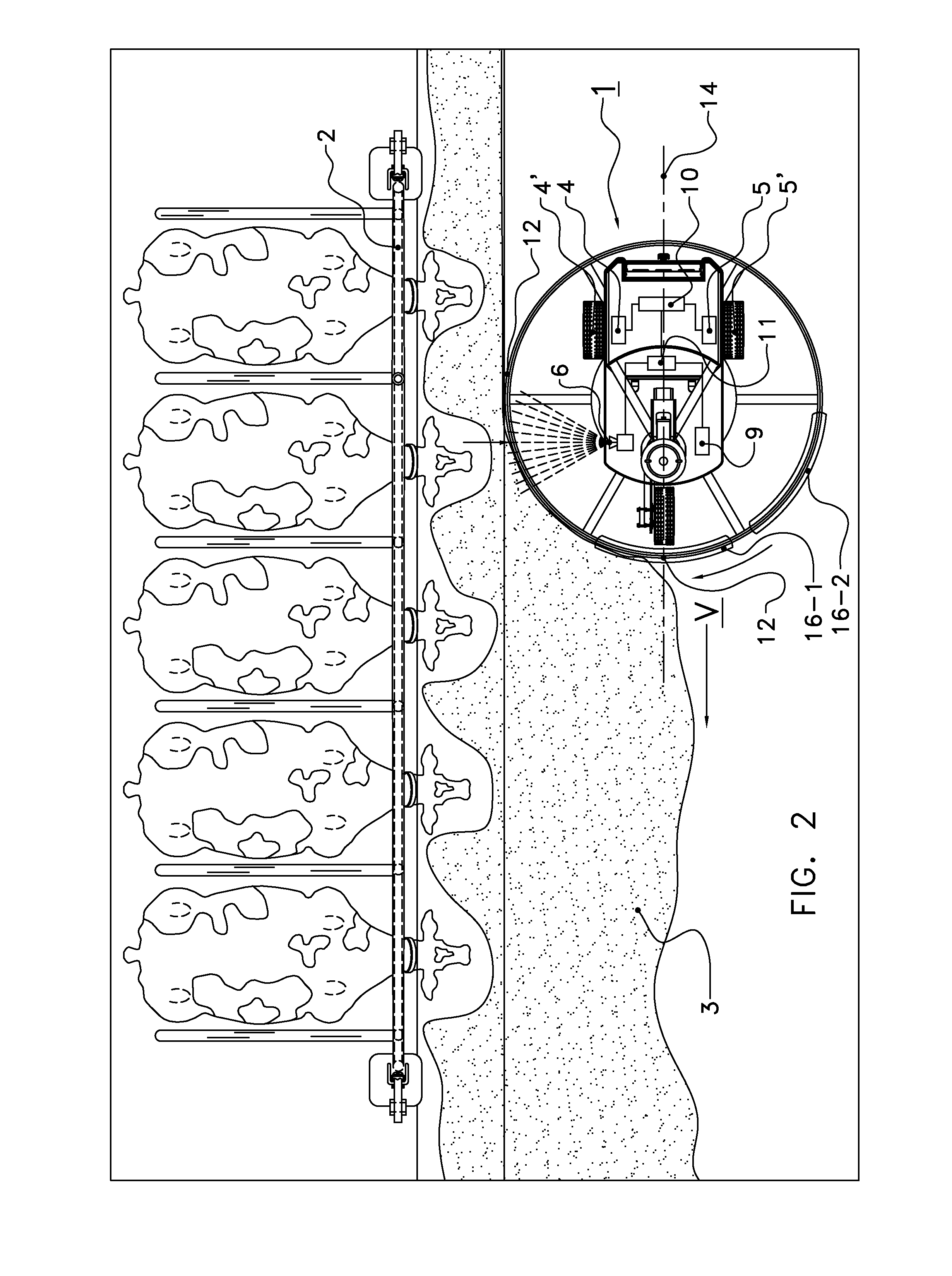 Unmanned vehicle comprising a protection device